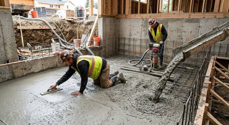 Basement Concrete Installation in Vienna, OH