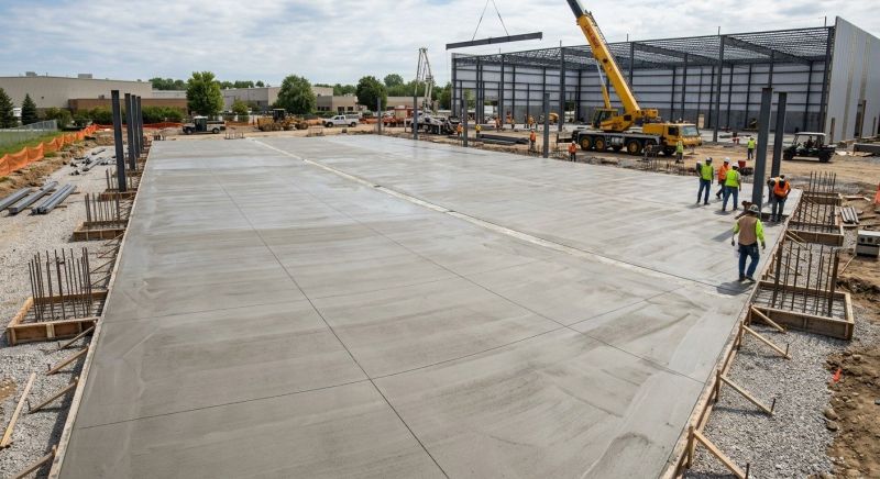 Commercial Slab Construction in North Benton, OH
