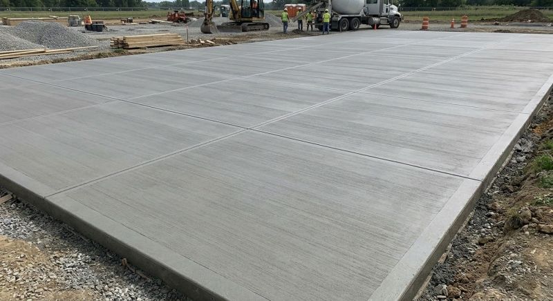 Commercial Slab Installation in Struthers, OH