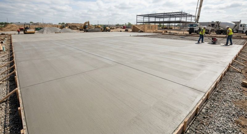 Commercial Slab Installation in Volant, PA
