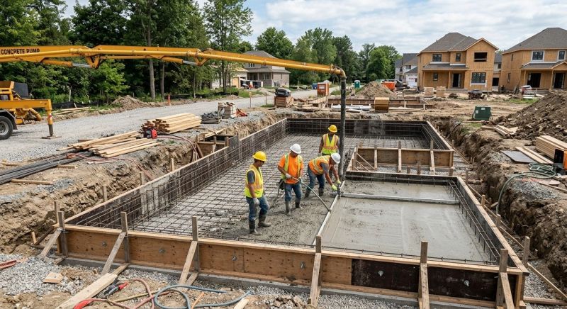Concrete Foundation Installation in Columbiana, OH