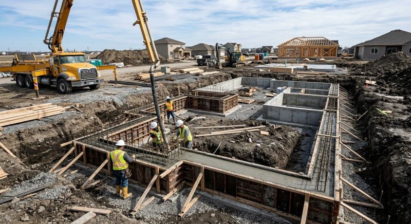 Concrete Foundation Installation in Homeworth, OH