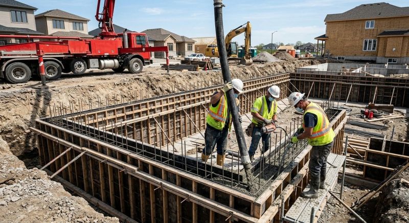 Foundation Wall Pouring in Volant, PA