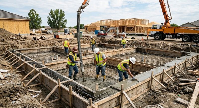 Concrete Foundation Installation project example
